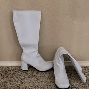 White Gogo Boots